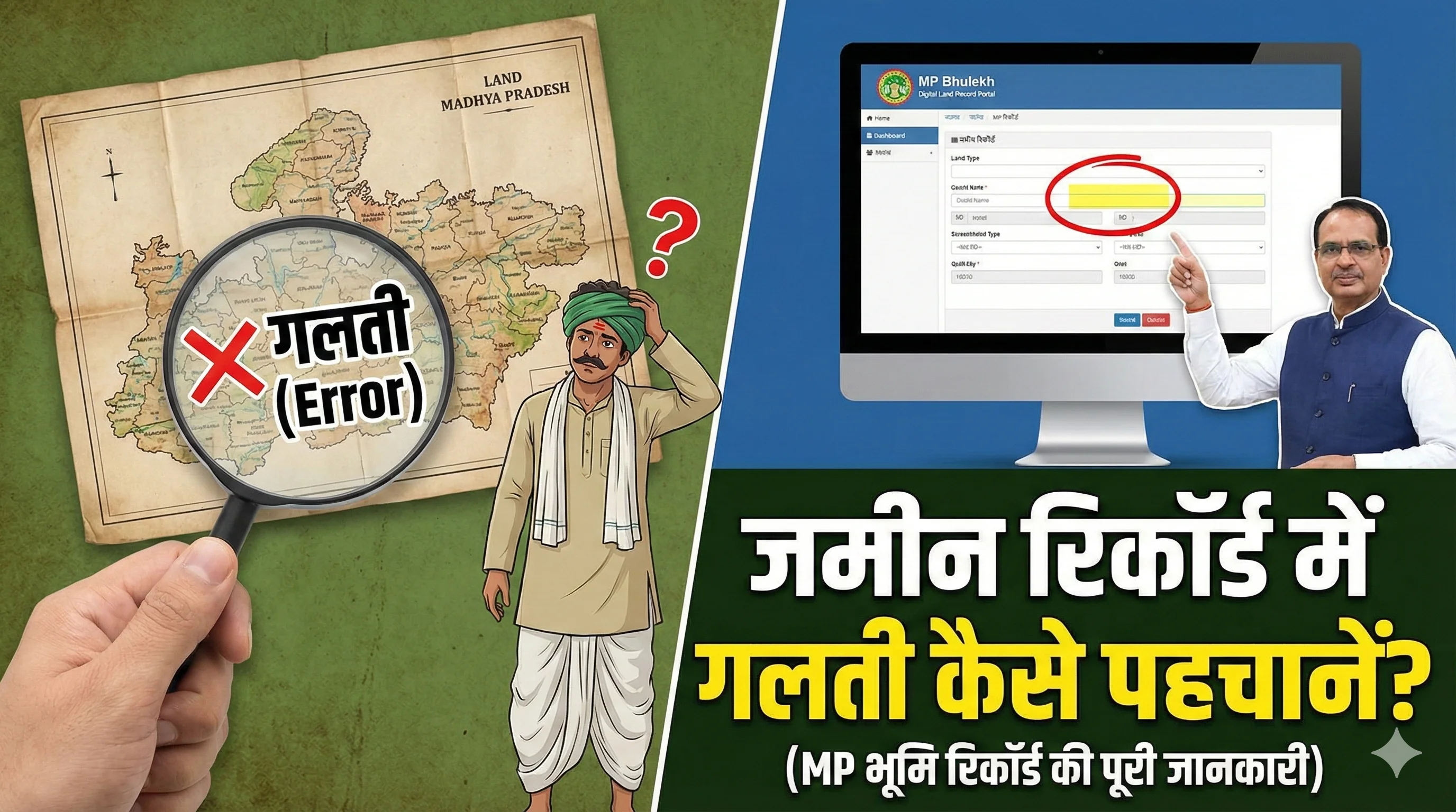 जमीन रिकॉर्ड में गलती कैसे पहचानें?